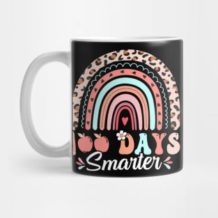 100th Day of School Teacher  Leopard 100 Days Smarter Mug